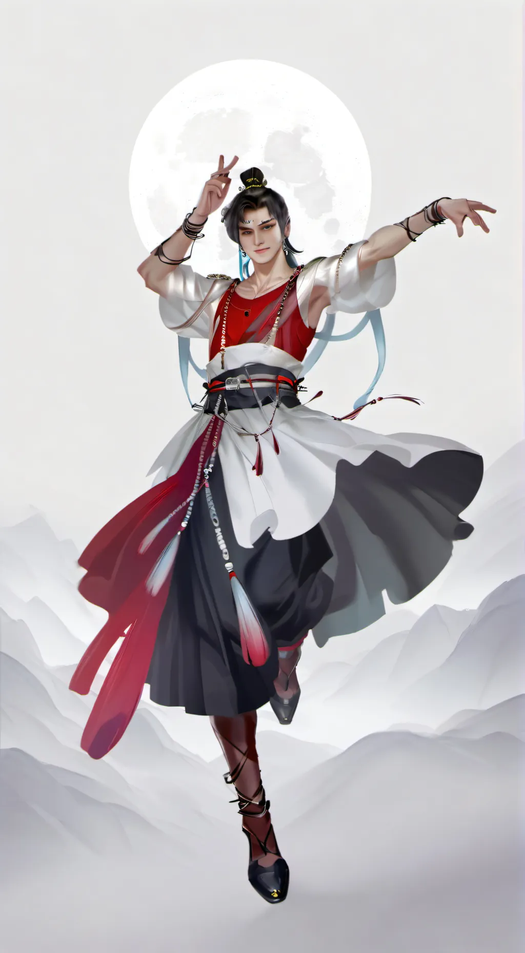 ai character: dandy's world but. background