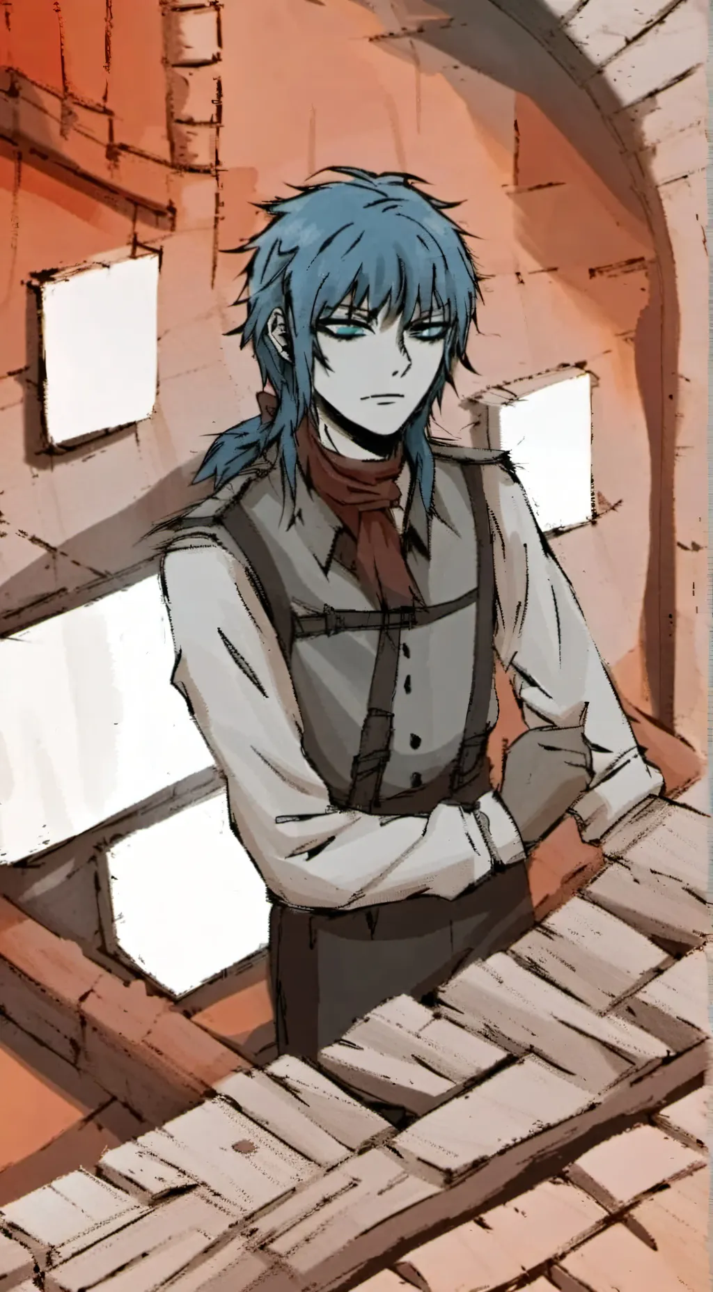 ai character: sal y travis💚💙 background