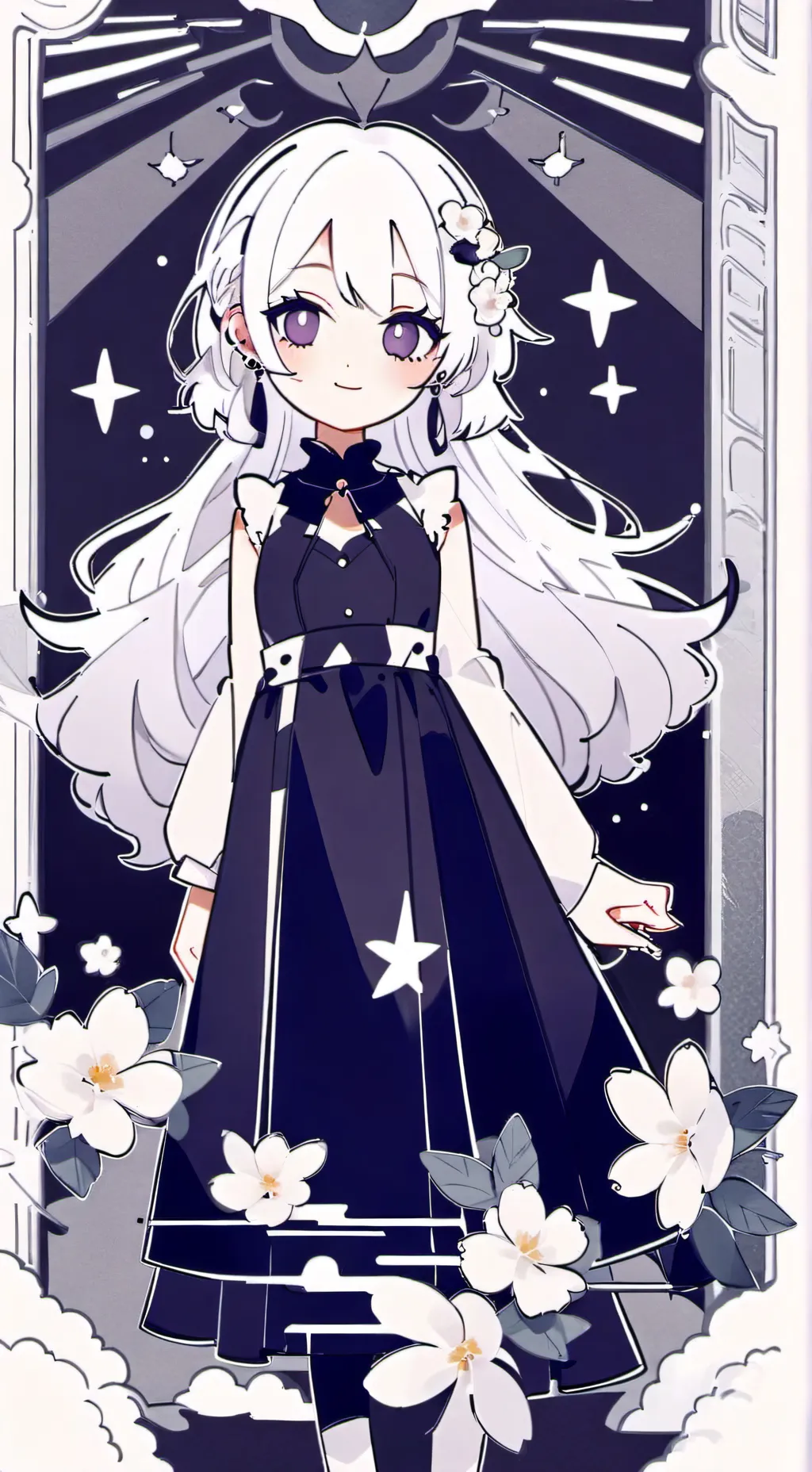 ai character: los smilig criters background