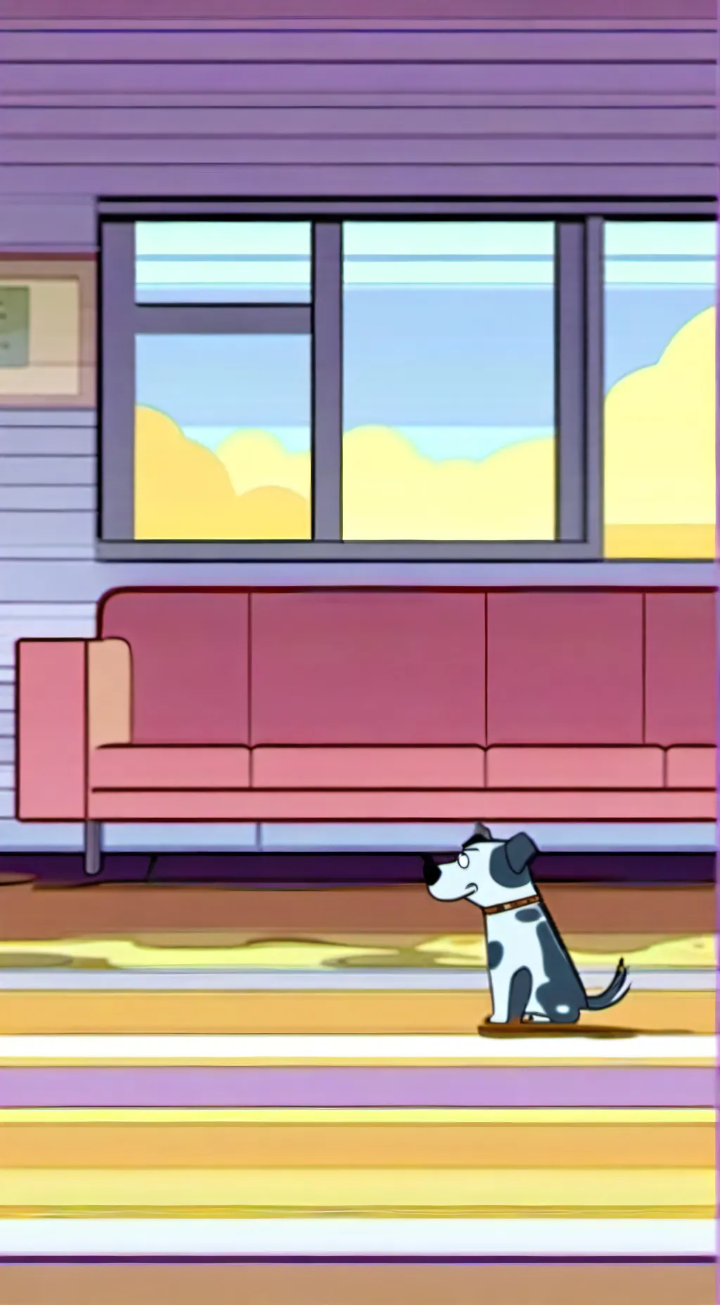 ai character: bluey background