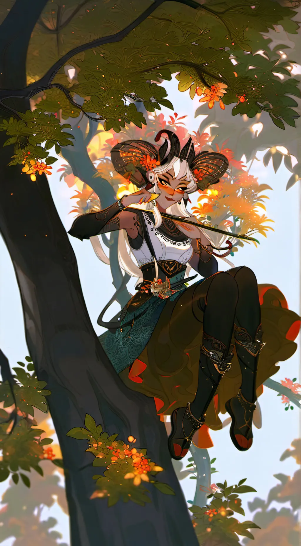 ai character: Lucifer  background