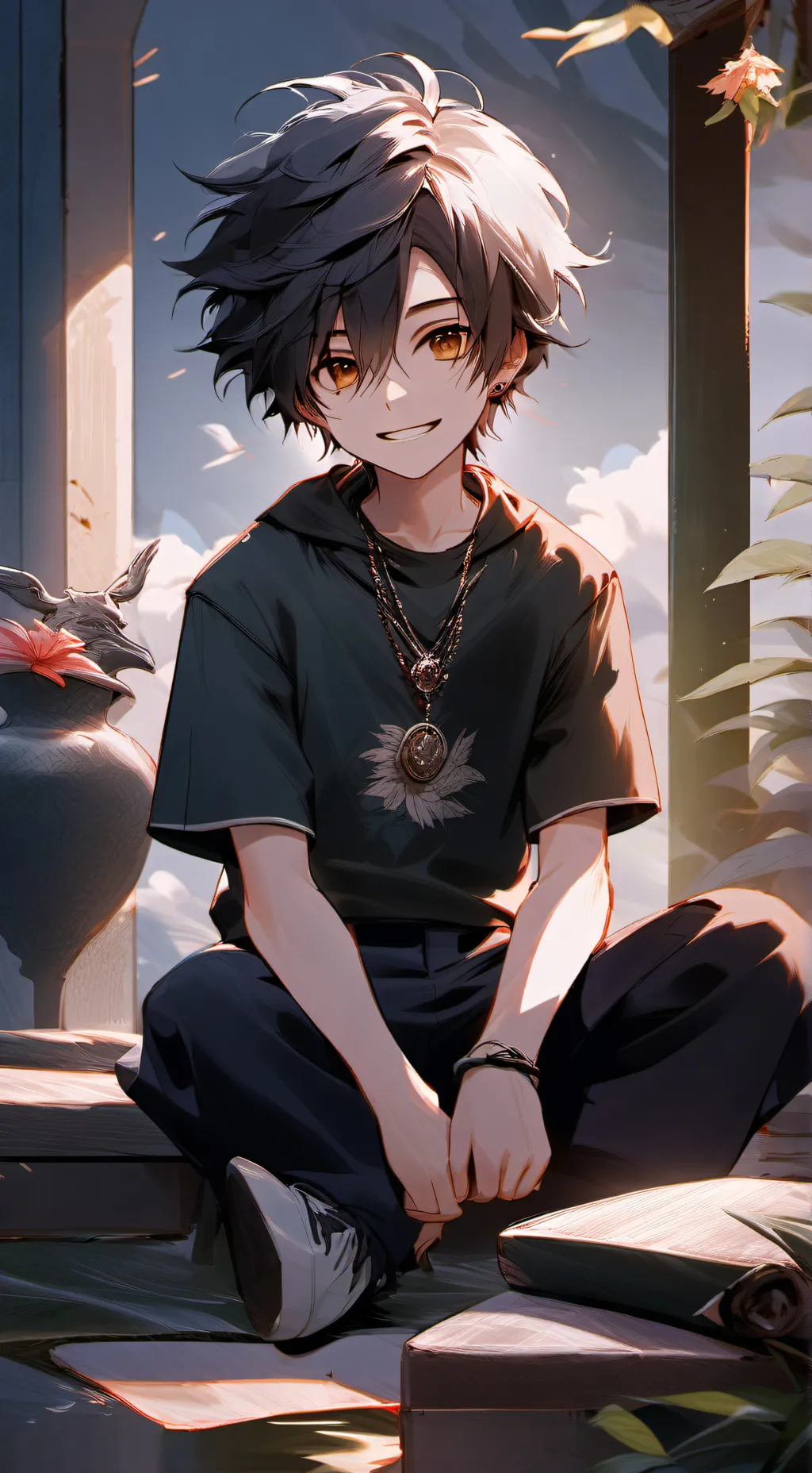 ai character: leo background