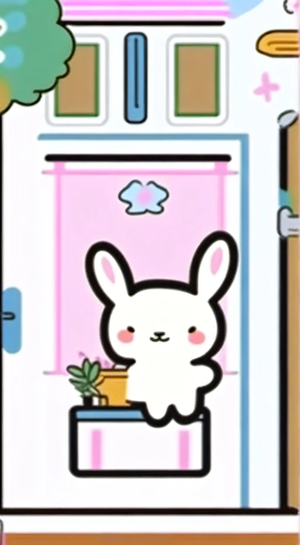 ai character: Cinnamon roll x u background