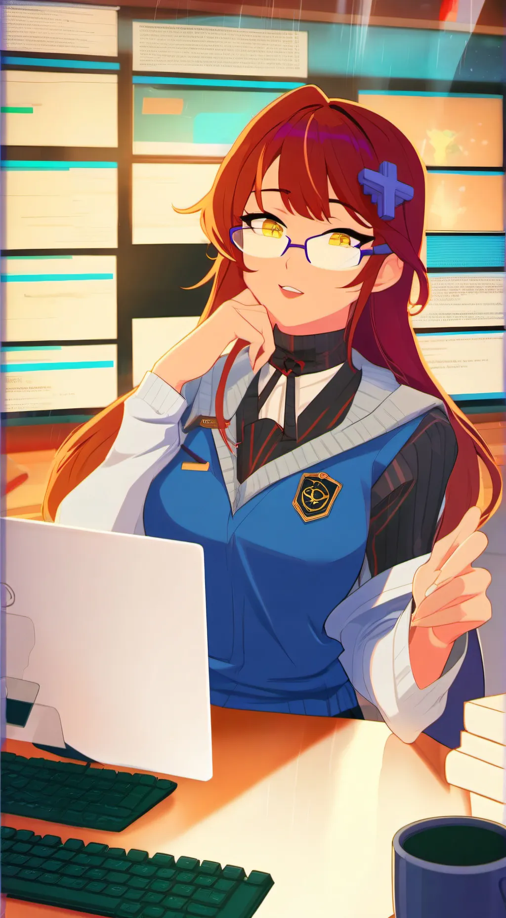 ai character: Himiko background