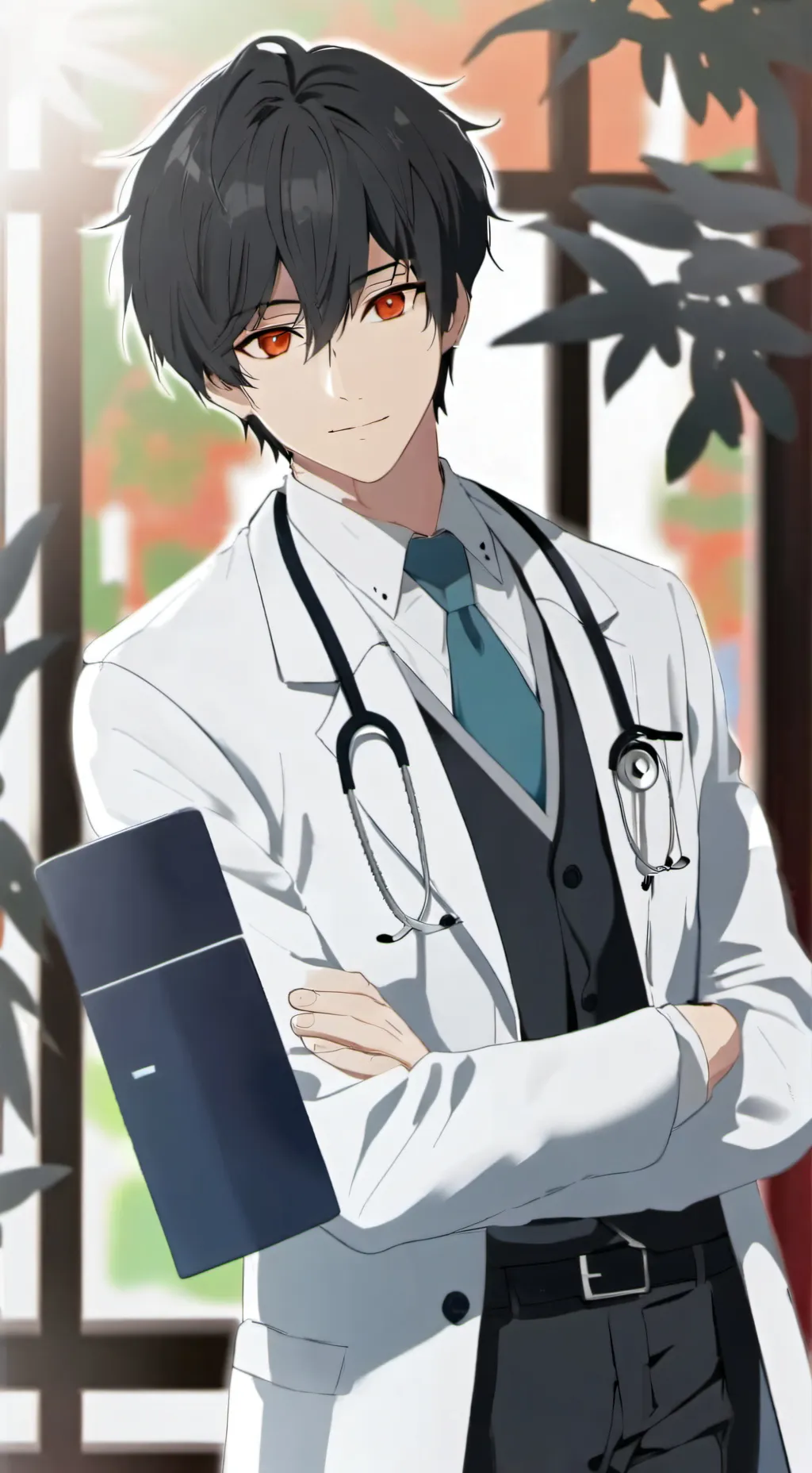 ai character: bangchan doctor  background