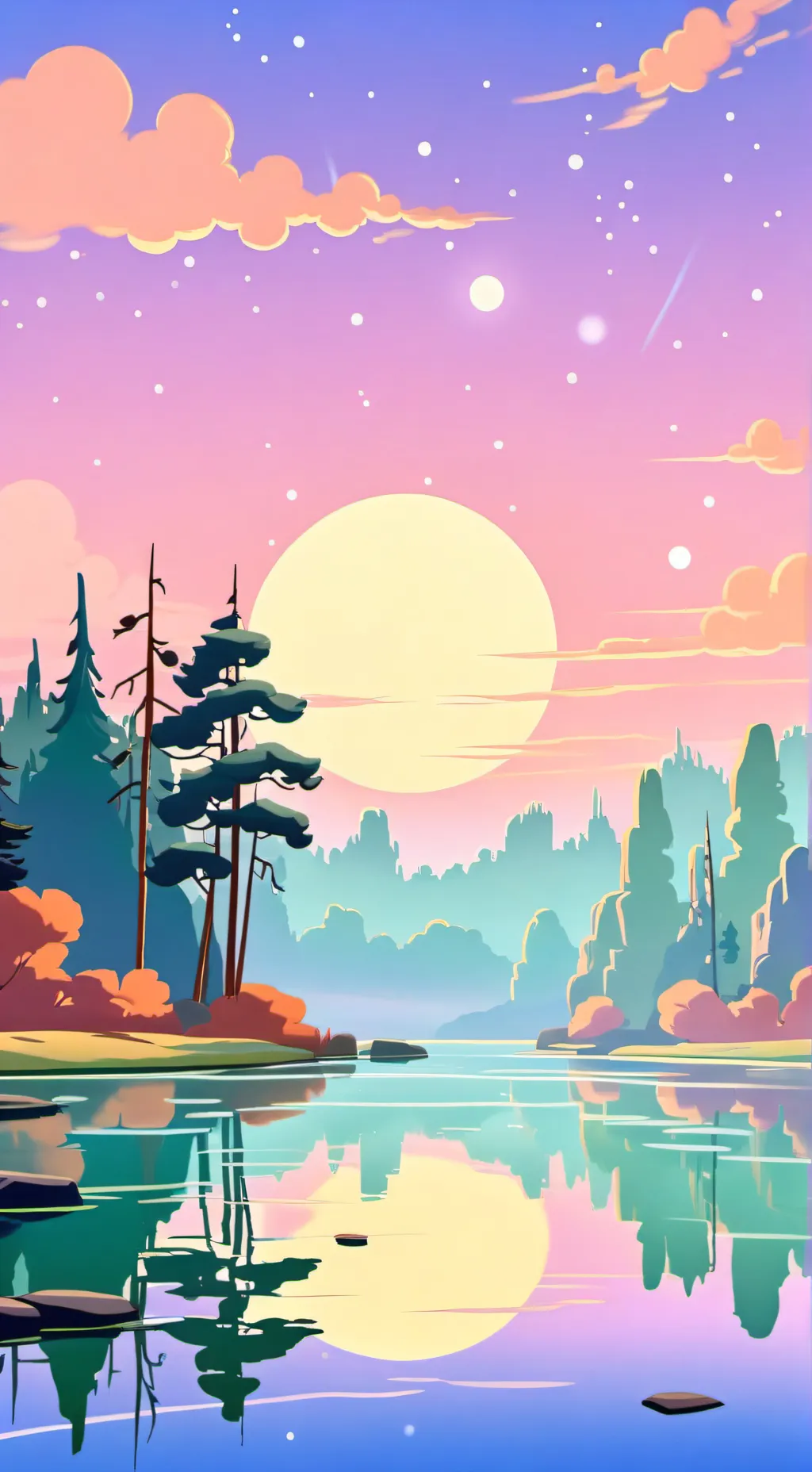 ai character: smiling critters  background