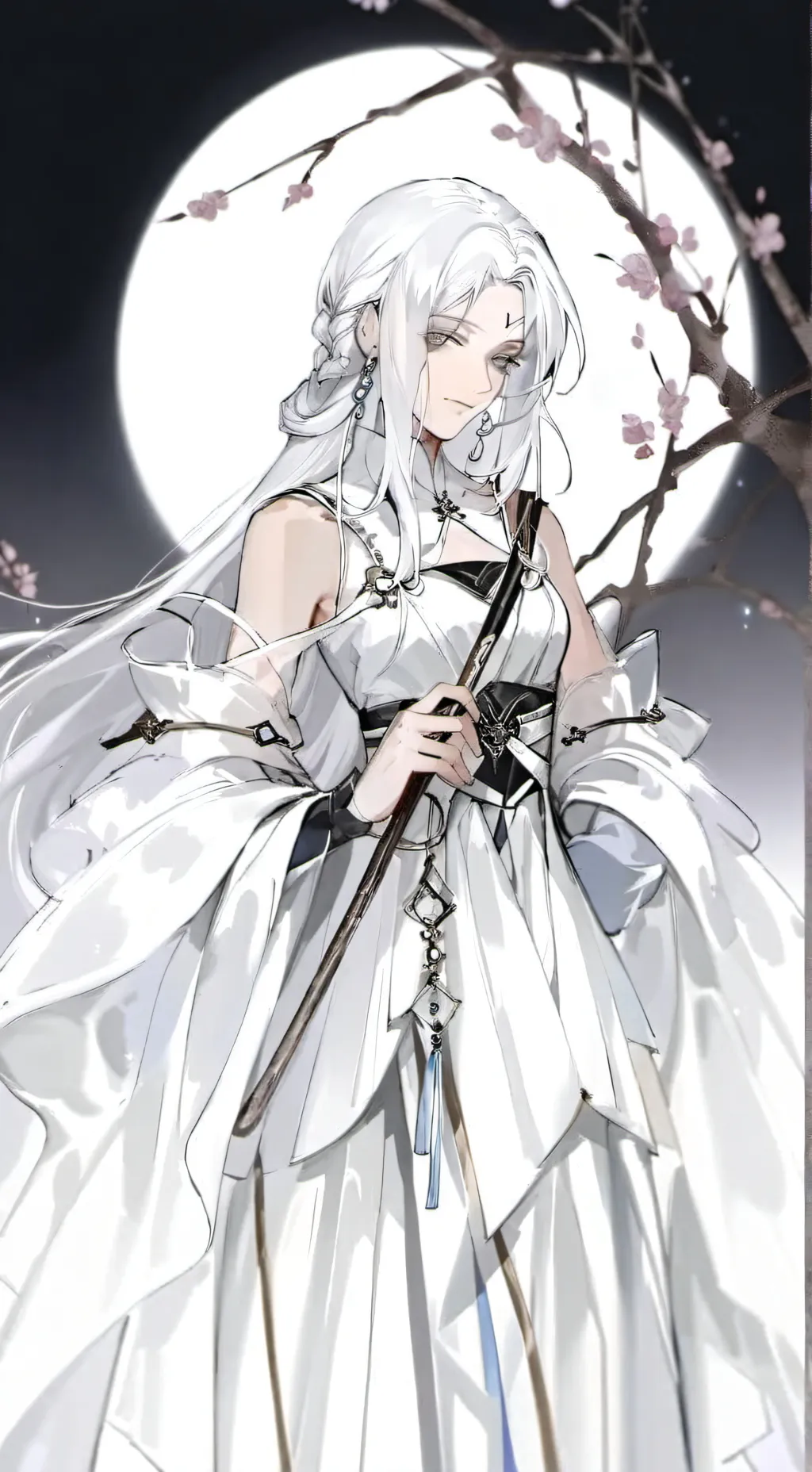 ai character: Bai tian yun background