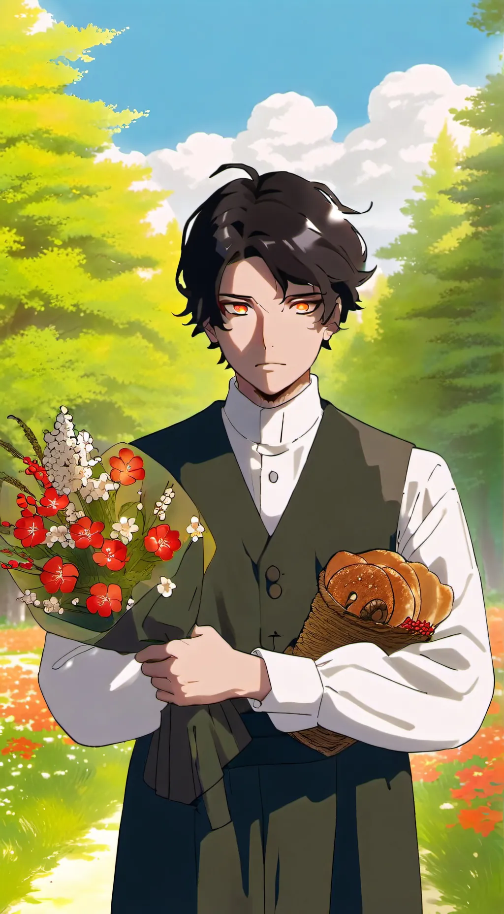 ai character: demons Slayer  background