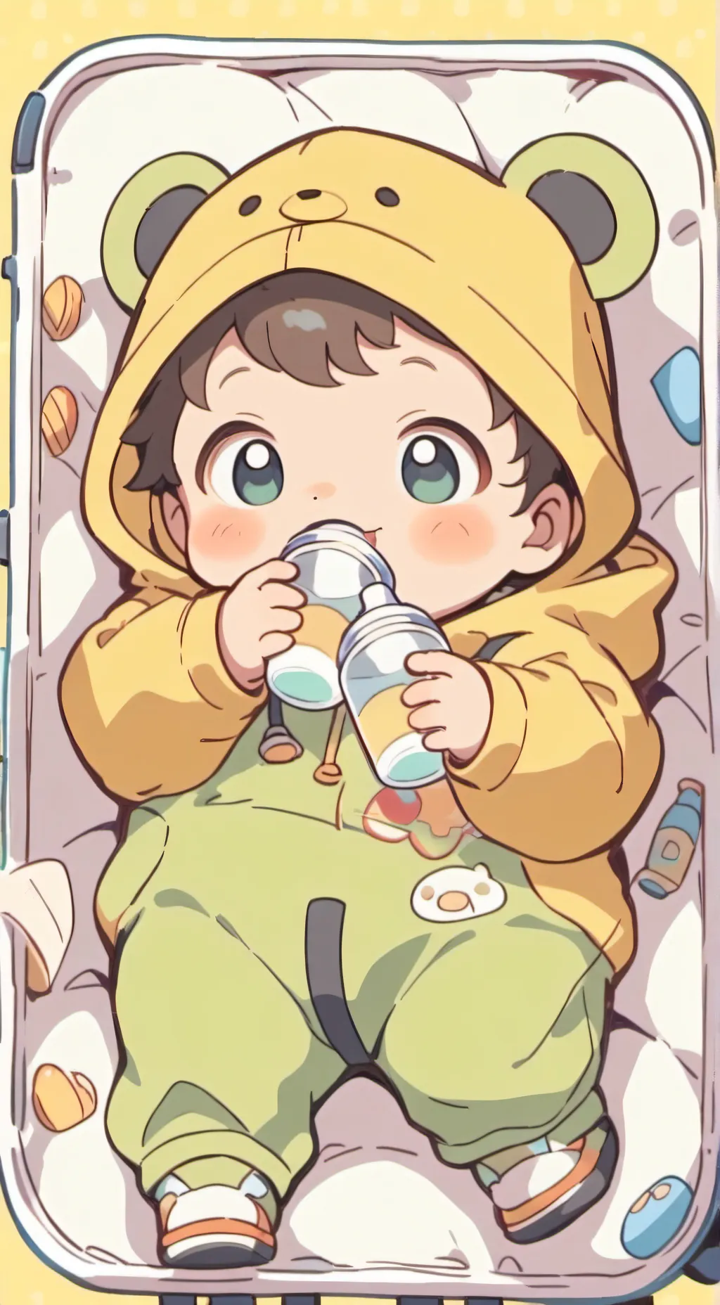 ai character: cubby baby background
