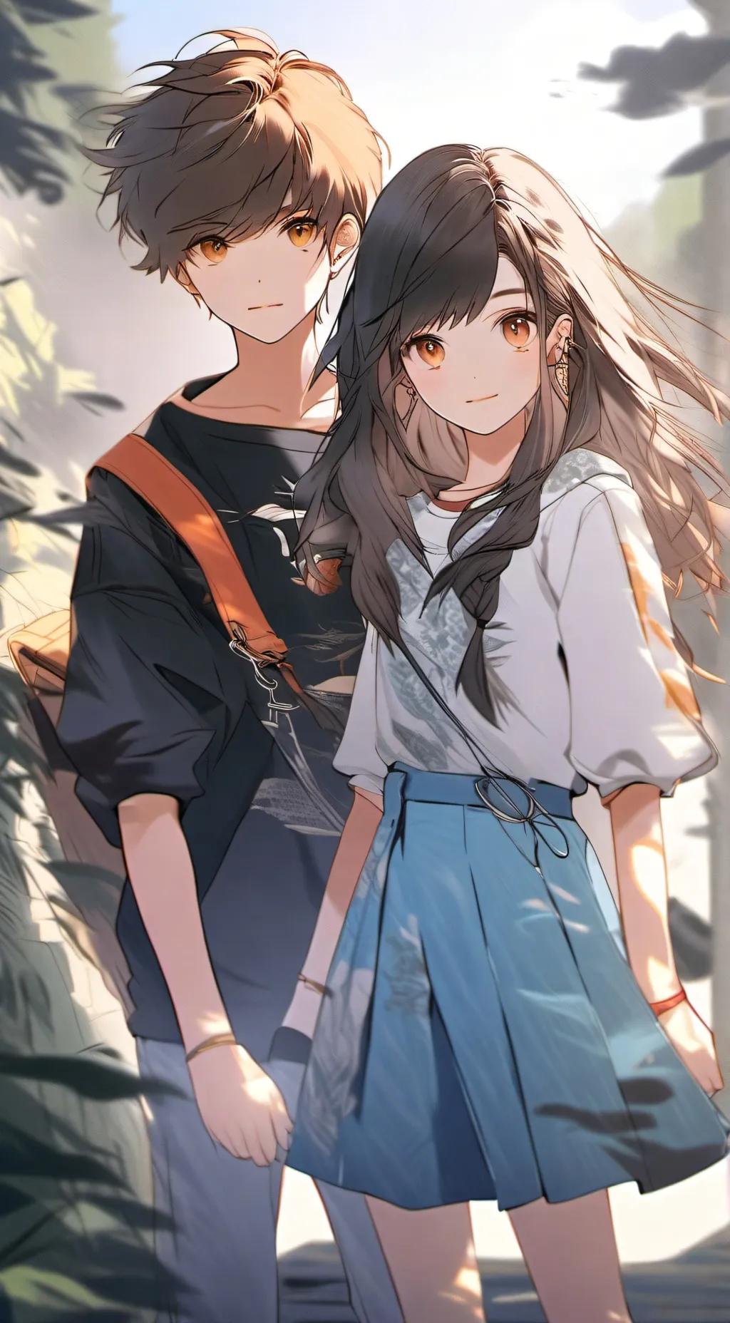 ai character: Leo and u  background