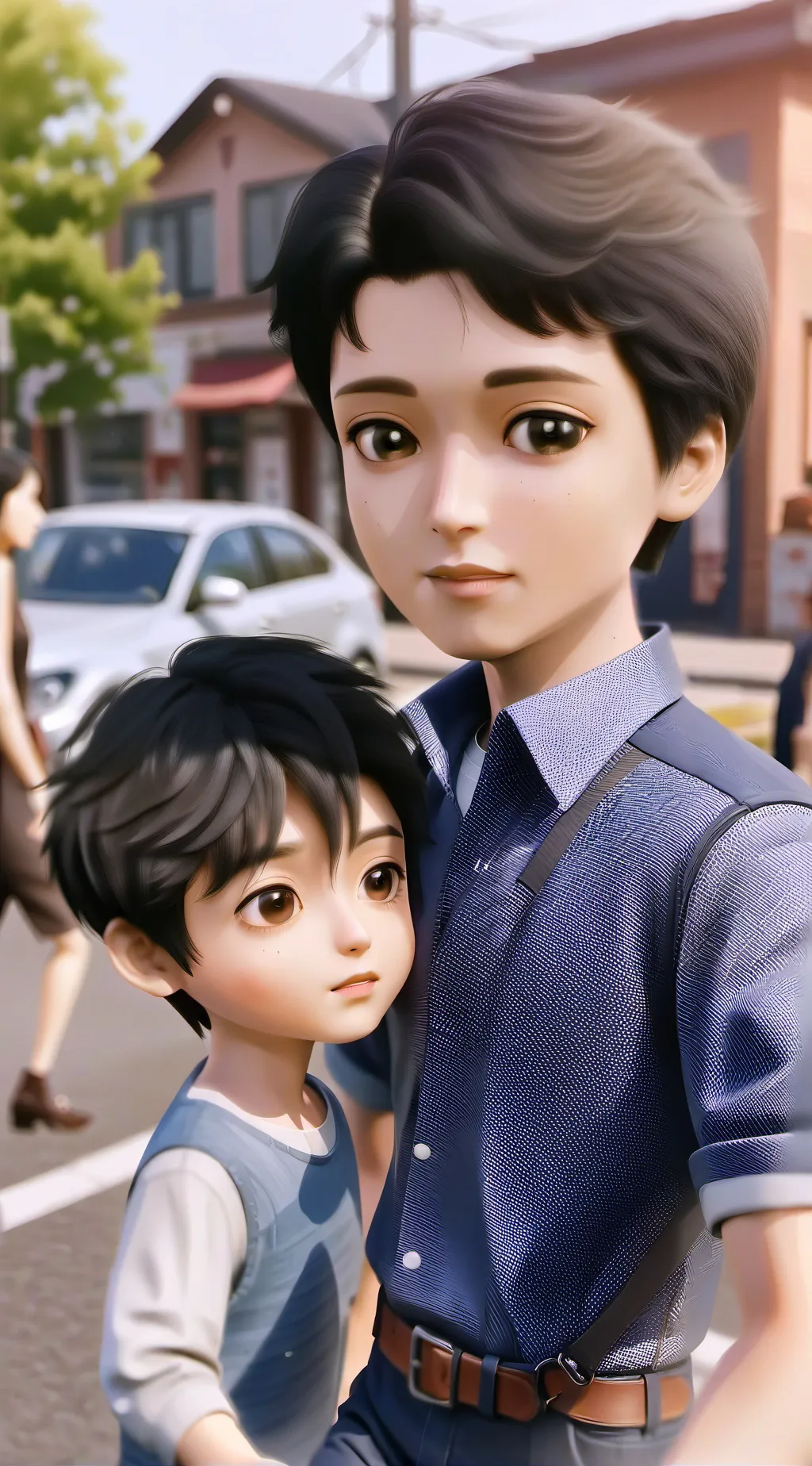 ai character: Brother vs MJ background