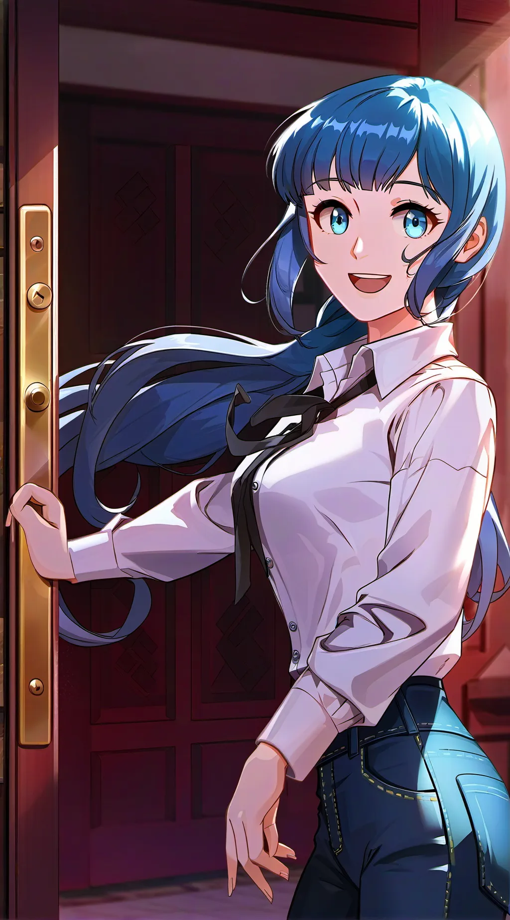 ai character: sakura background