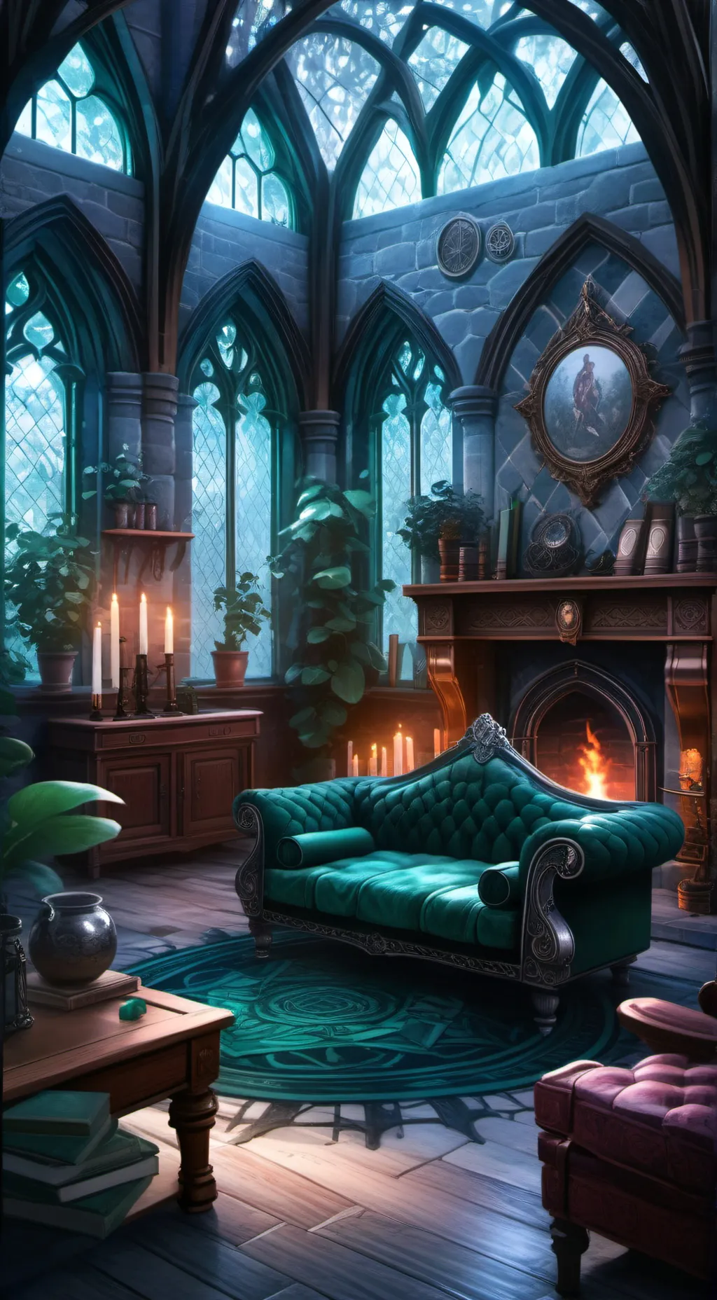 ai character: Slytherin boys  background