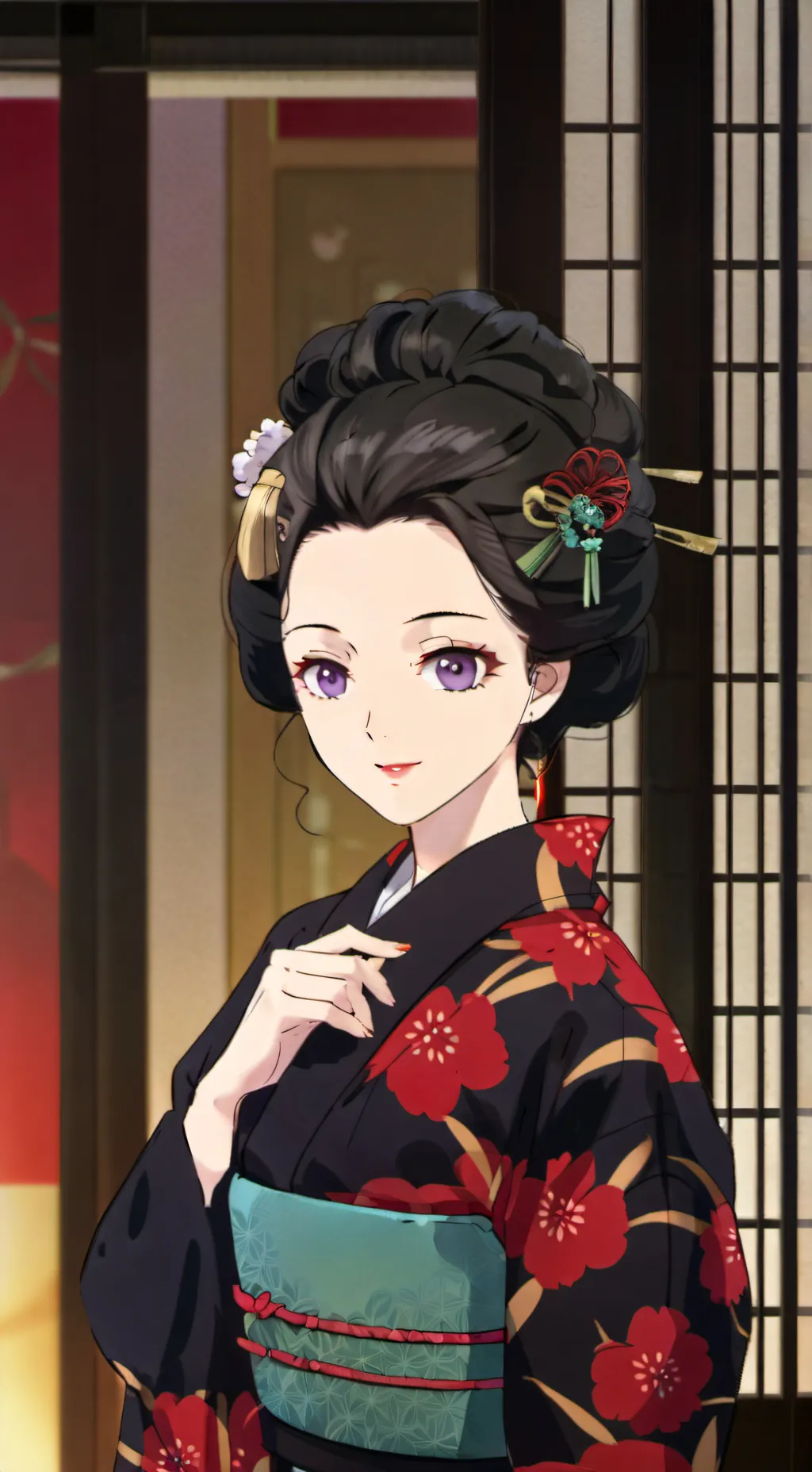 ai character: 🍡Obanai🍡 background