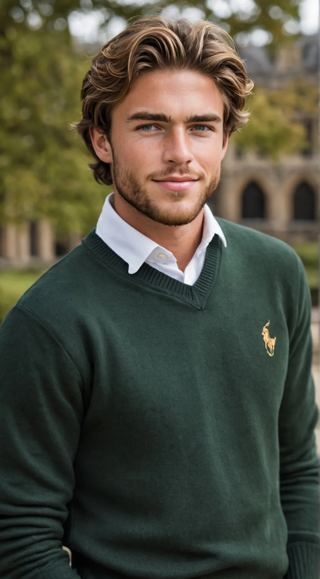 ai character: Prince William  background