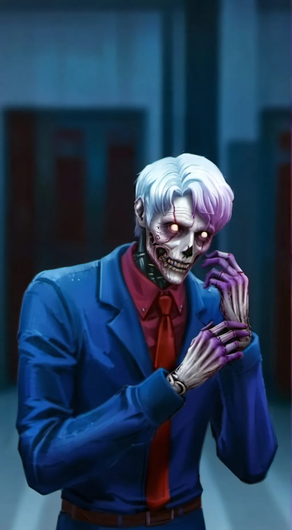 ai character: Michael Afton  background