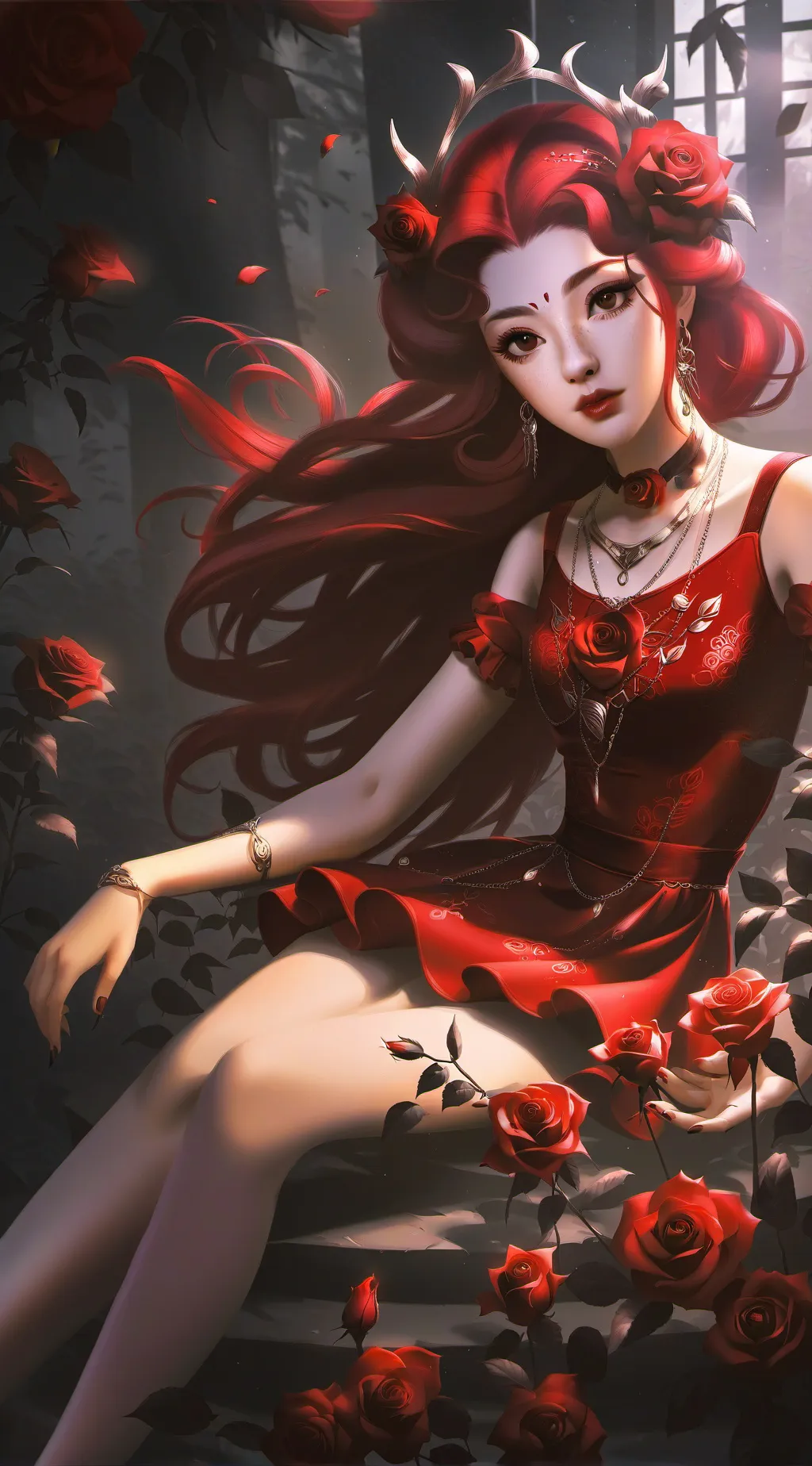 ai character: mha goddess  background