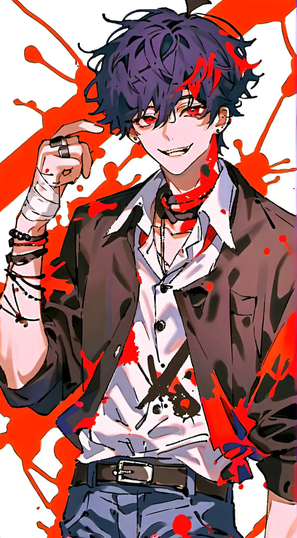 ai character: Harvey  background