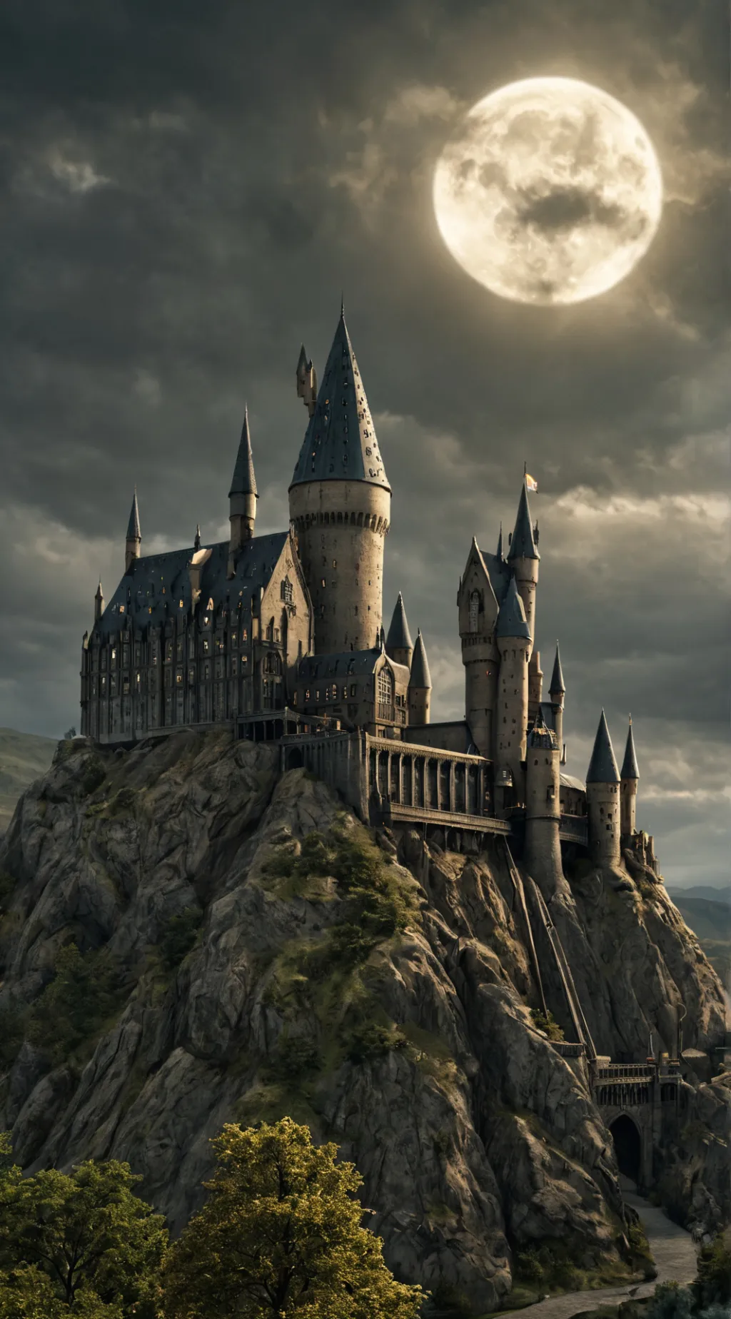 ai character: Hogwarts background