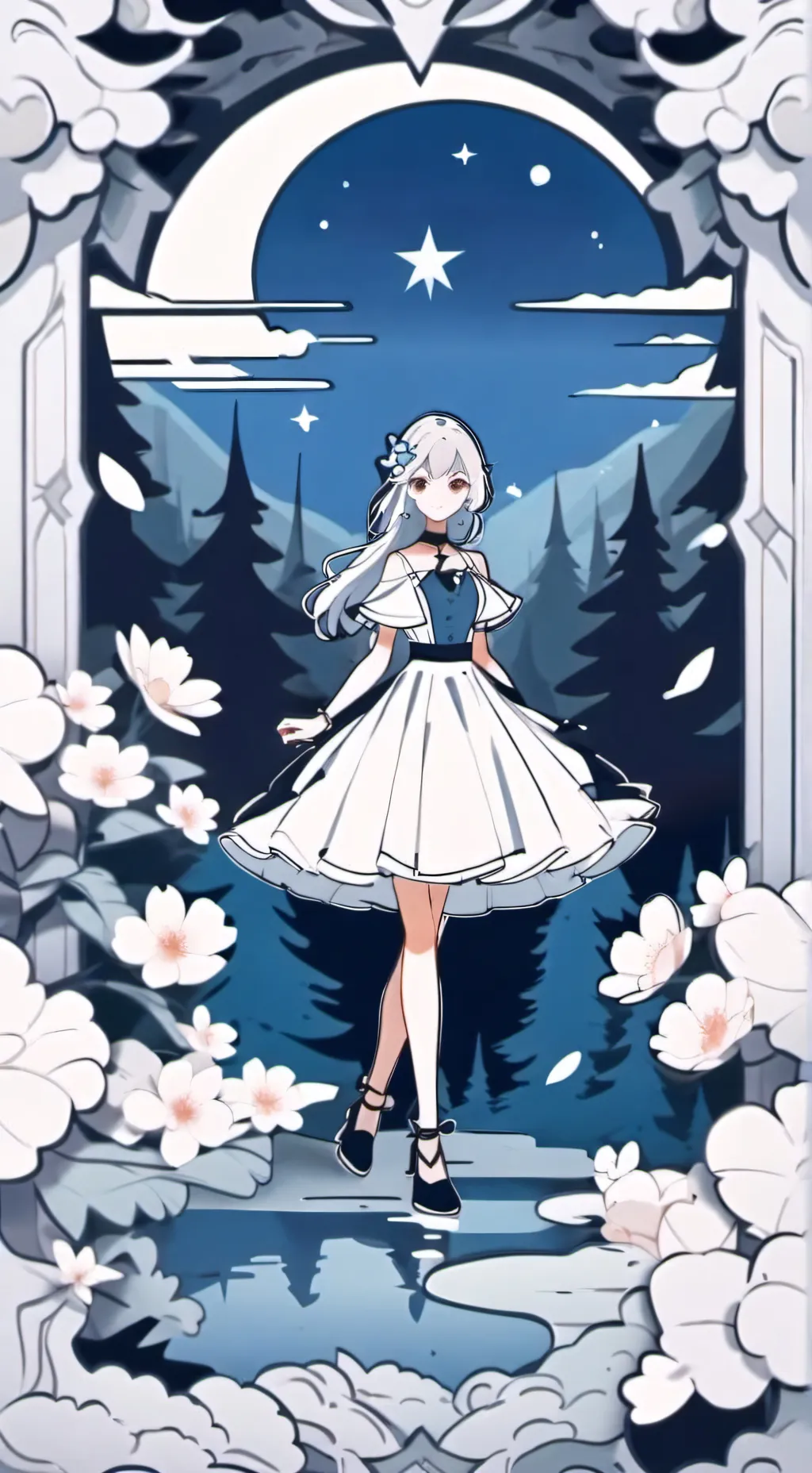 ai character: Luna background