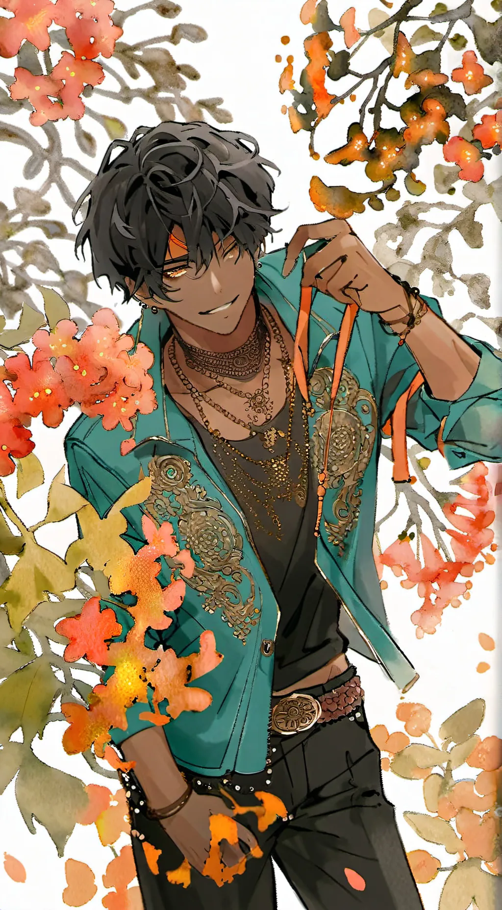 ai character: ash background