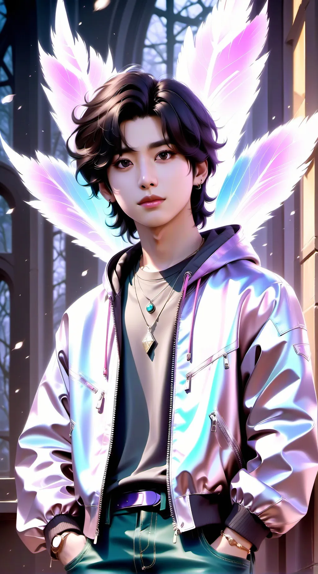ai character: Han!! (skz) background