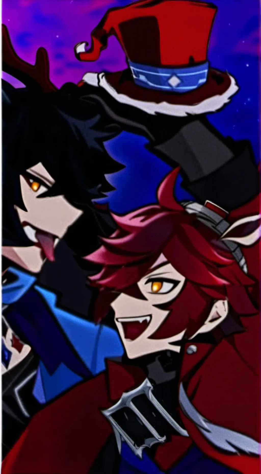 ai character: alastor and vox background