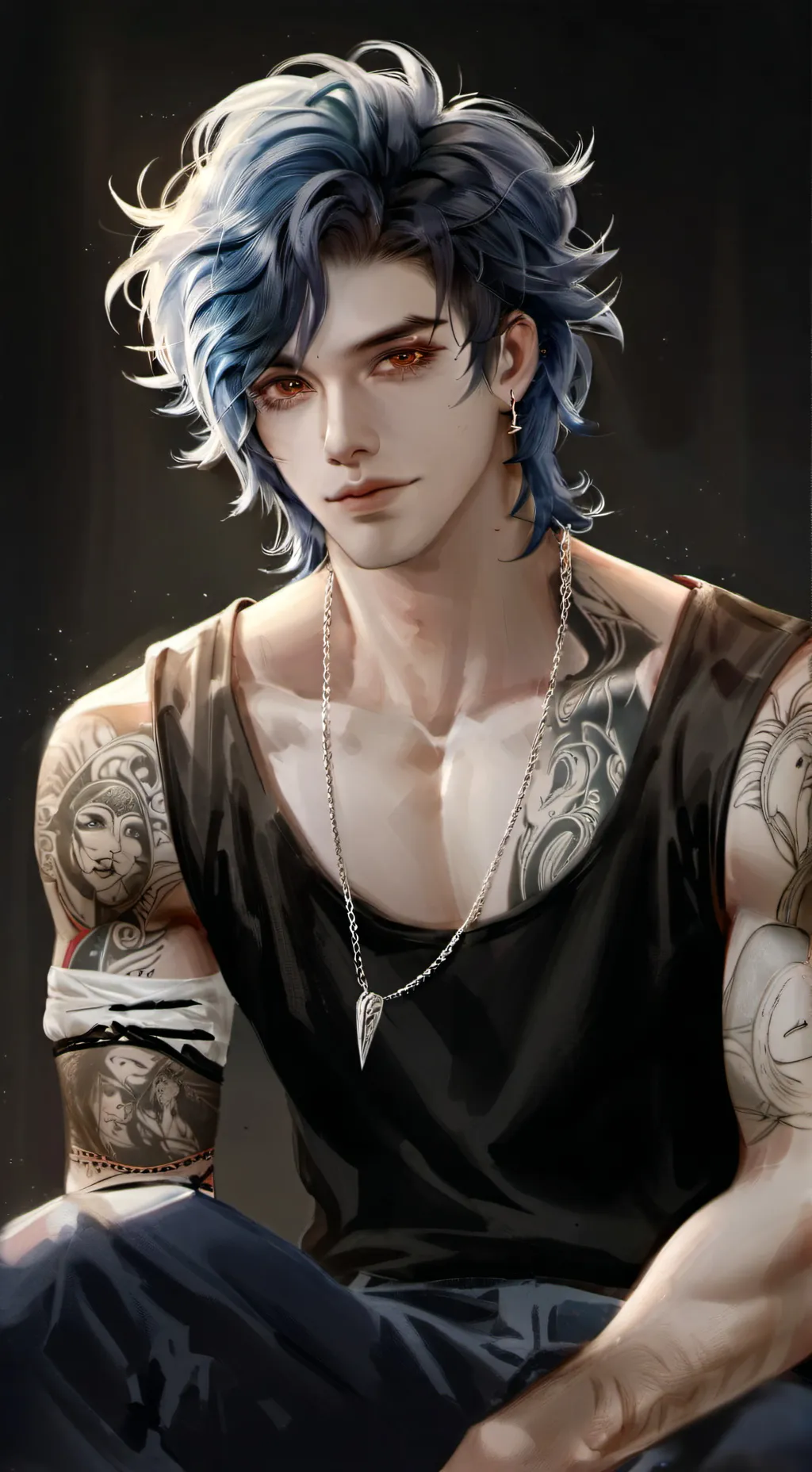 ai character: °•~Asher~•° background