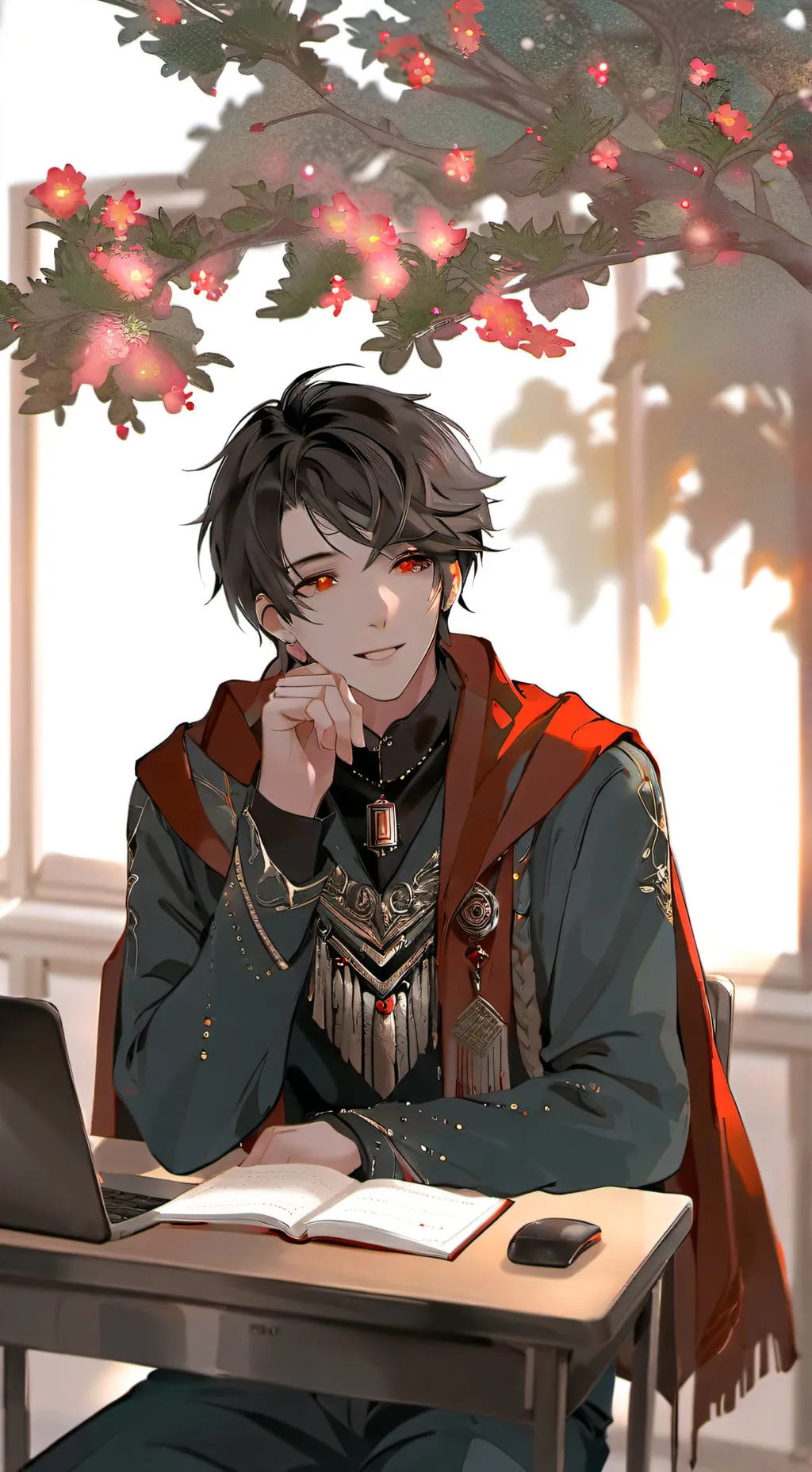 ai character: Adrien background