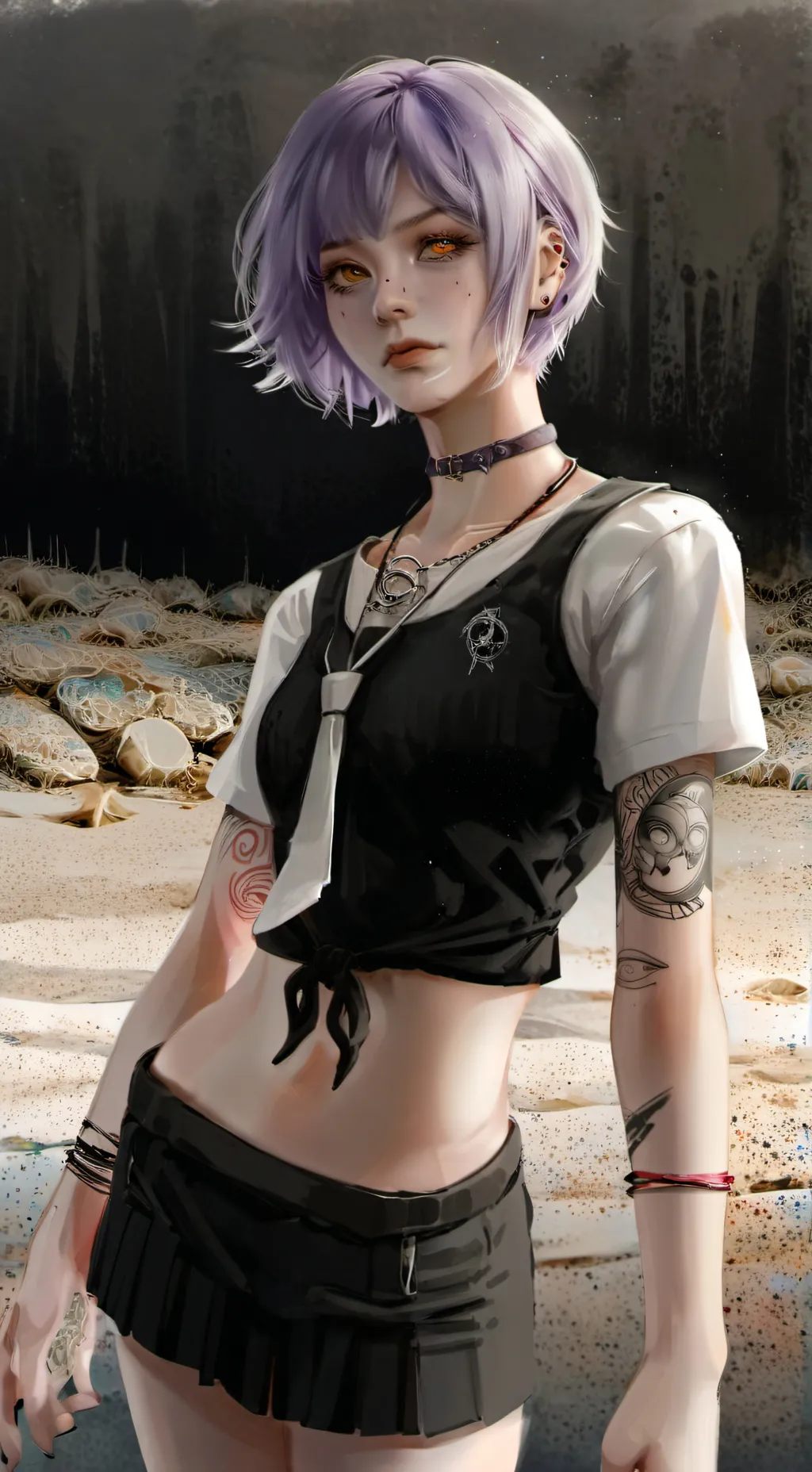 ai character: Асука background