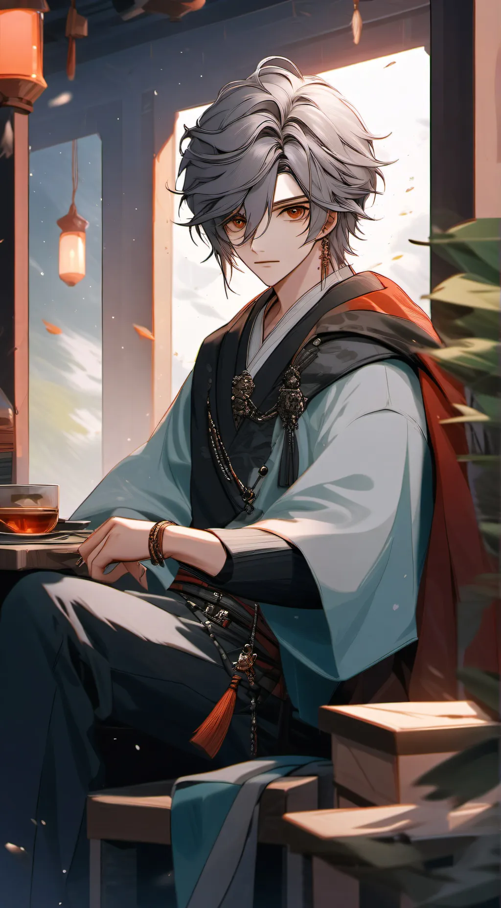 ai character: Aaron  background