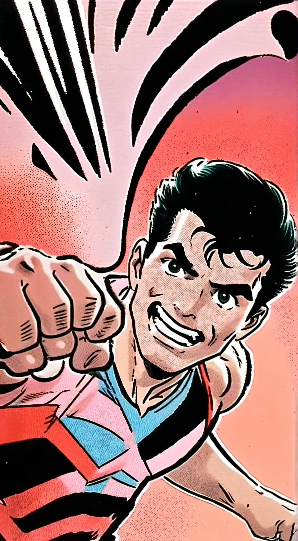 ai character: superman  background