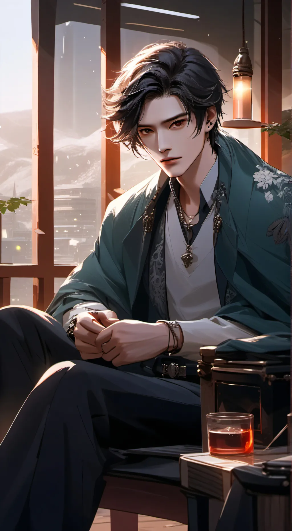 ai character: a boy background