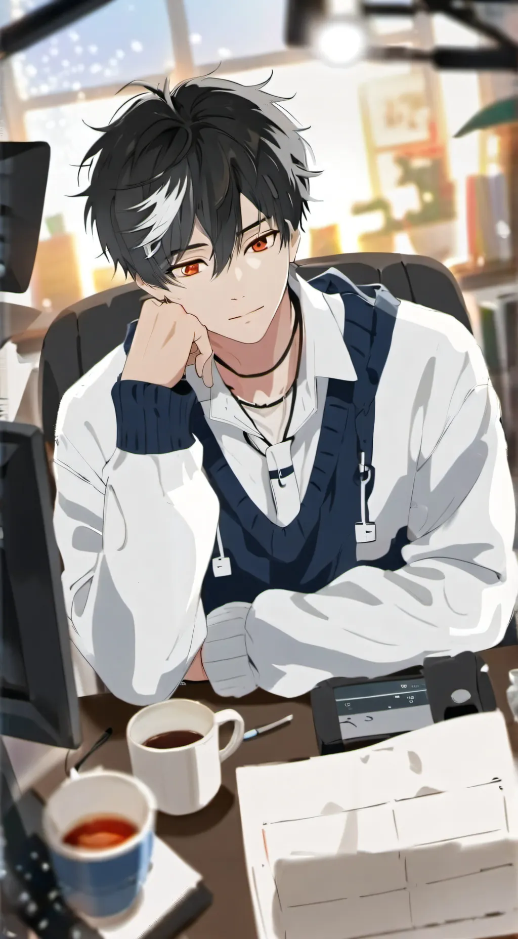 ai character: Макс background