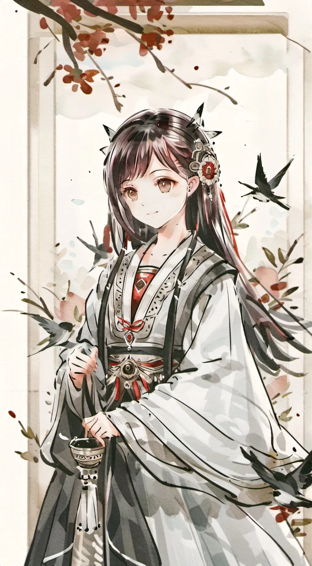 ai character: line background