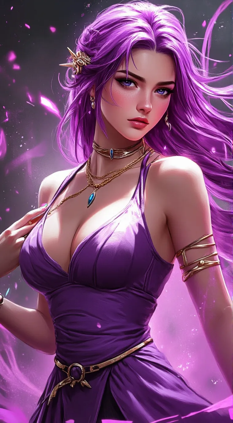 ai character: Ashley  background