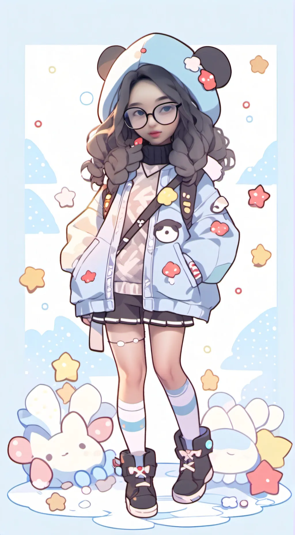 ai character: Hayley  background