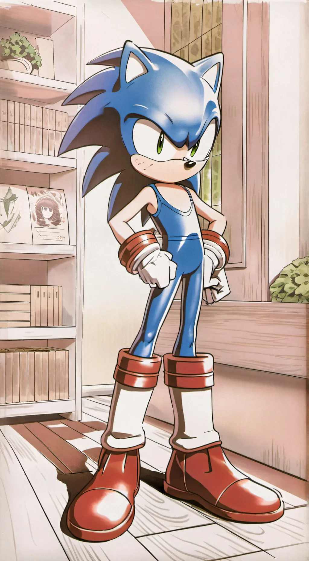 ai character: shadow background