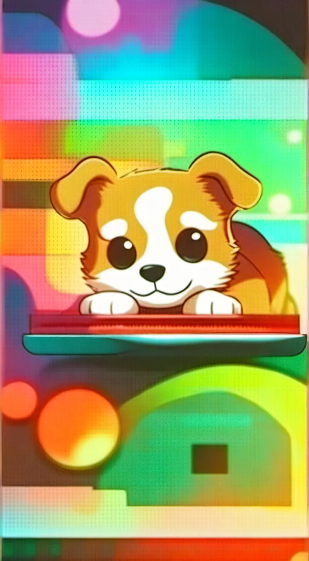 ai character: Piñata puppy background