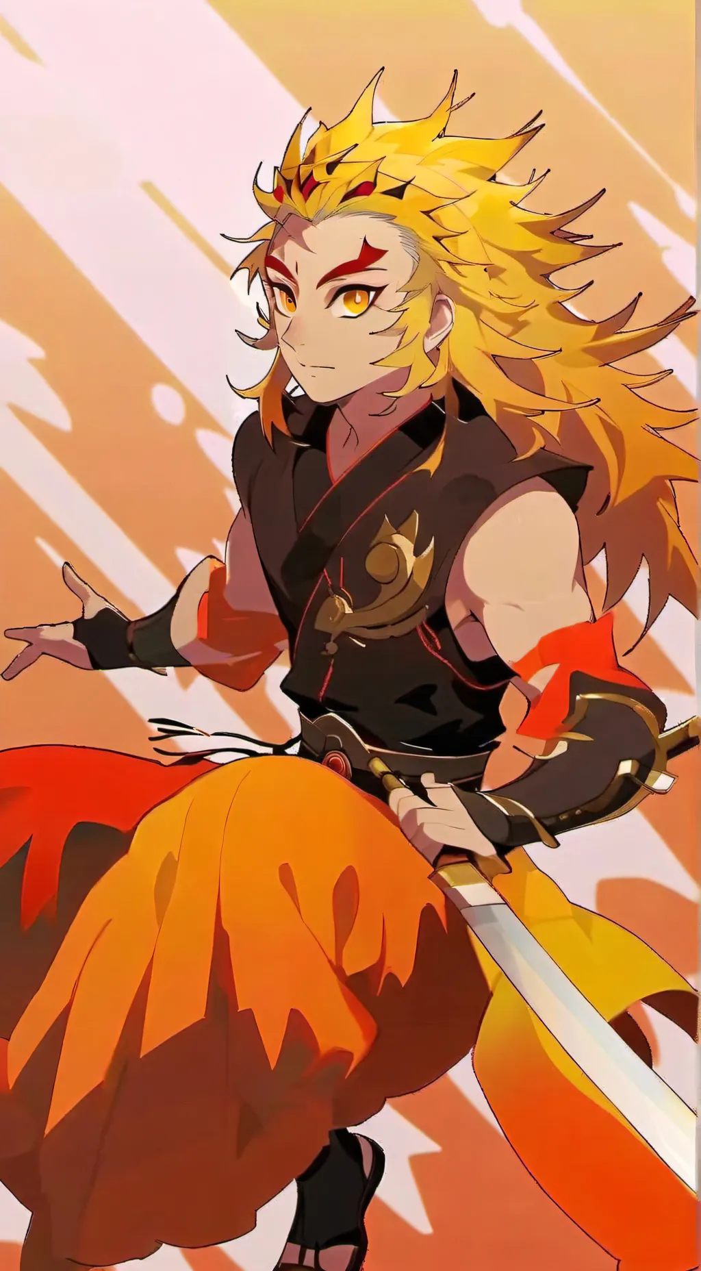 ai character: Kyojuro Rengoku background