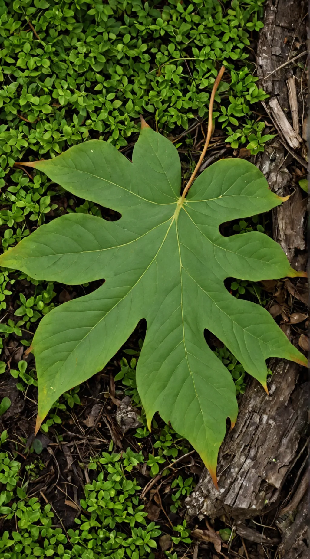 ai character: mr leaf background