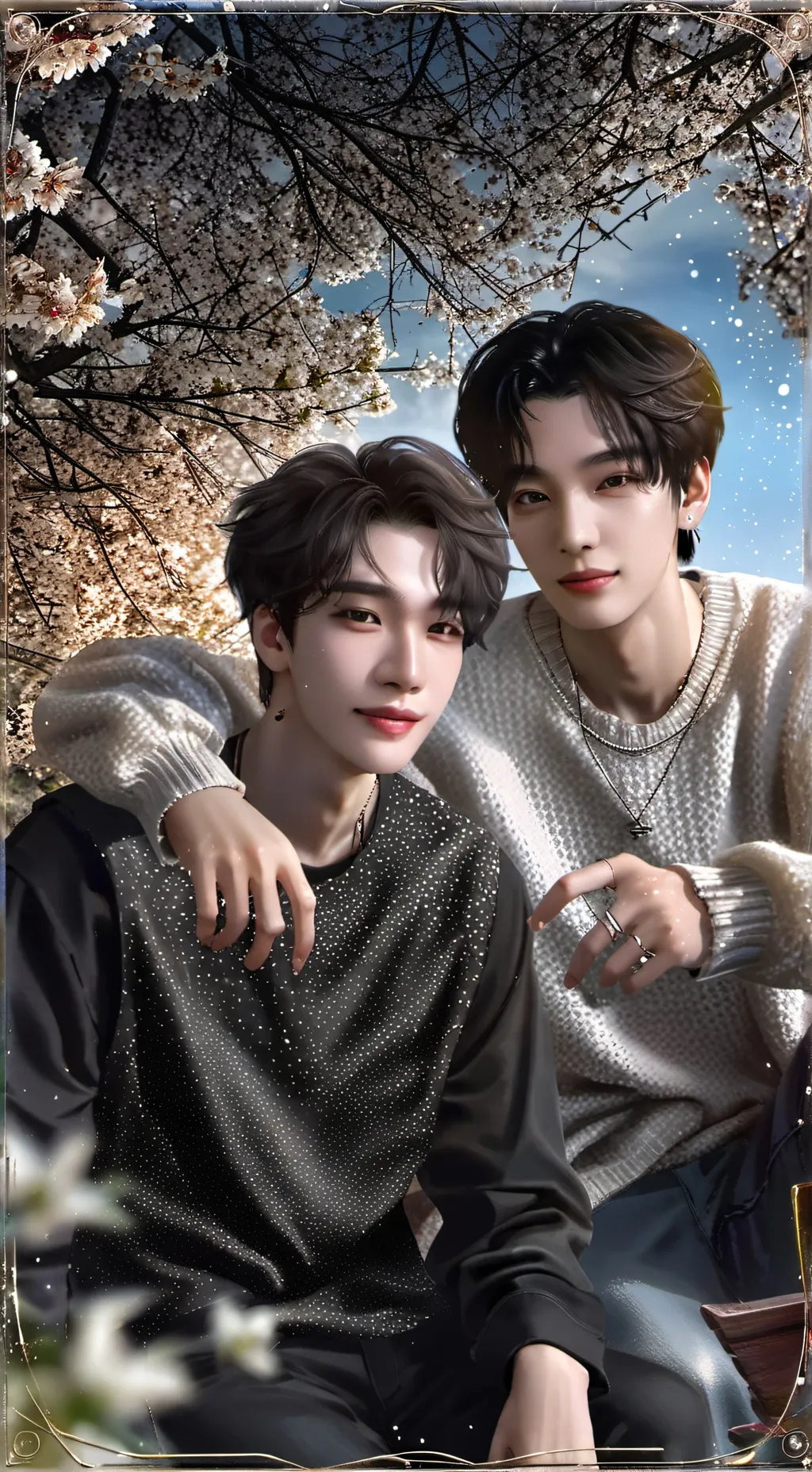 ai character: Hyunjin and I.N background