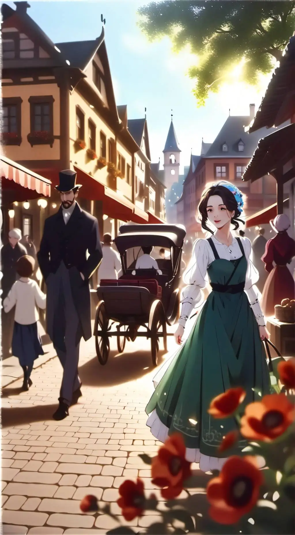 ai character: Back in the time  background