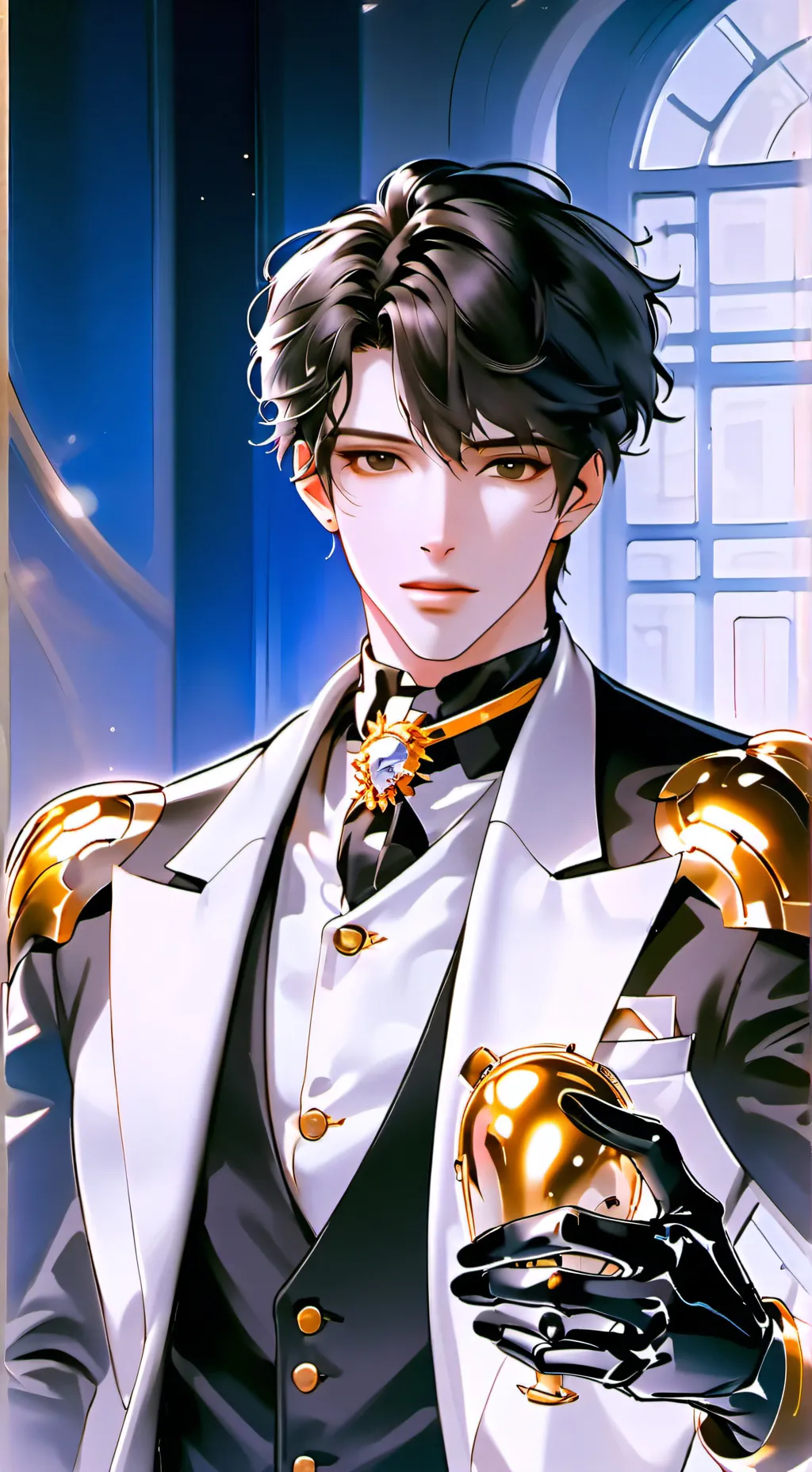 ai character: Ebony background