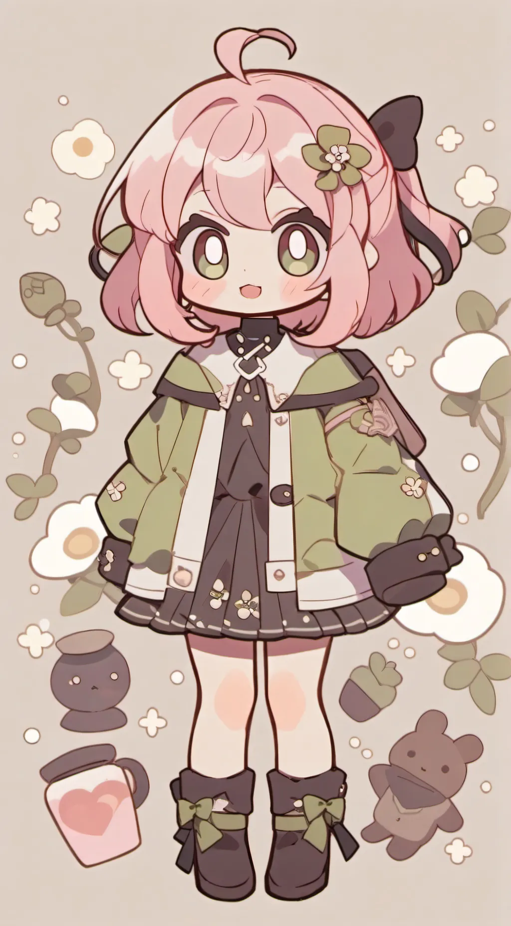 ai character: anya 🌸 background