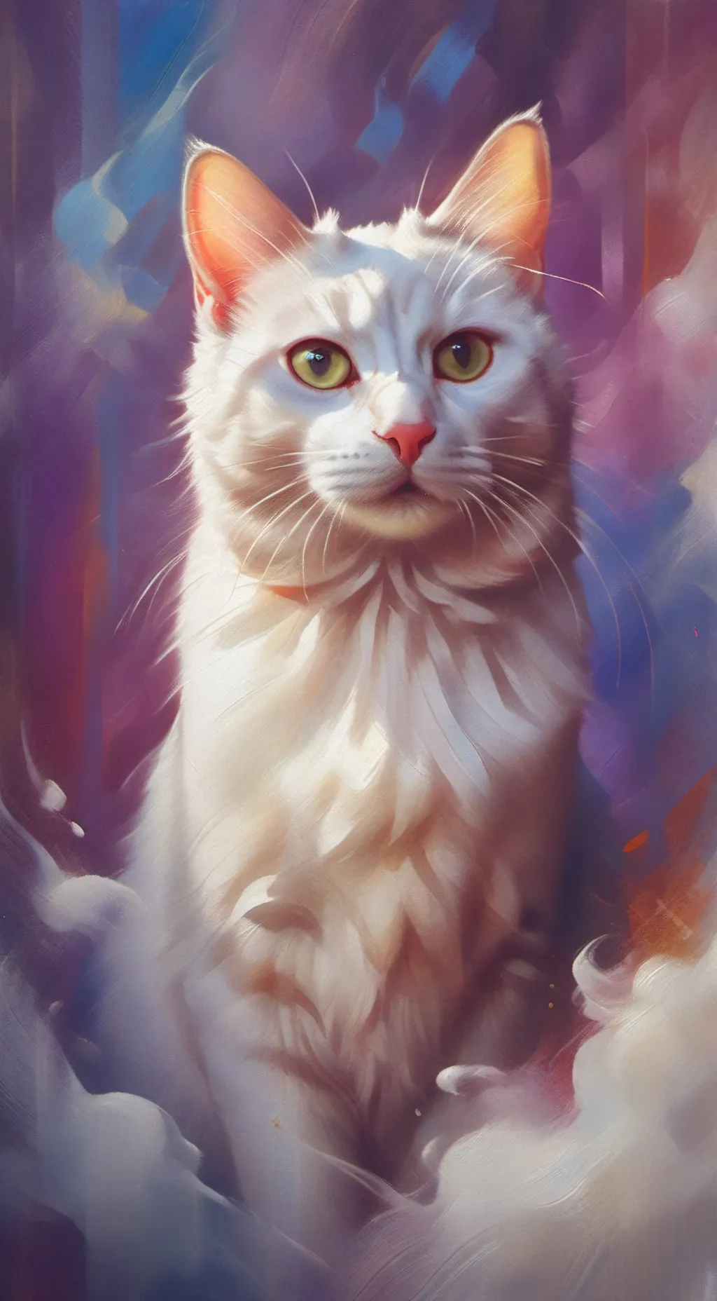 ai character: Snowy background