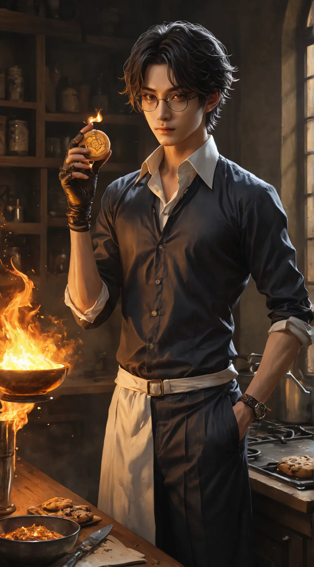 ai character: Cain background