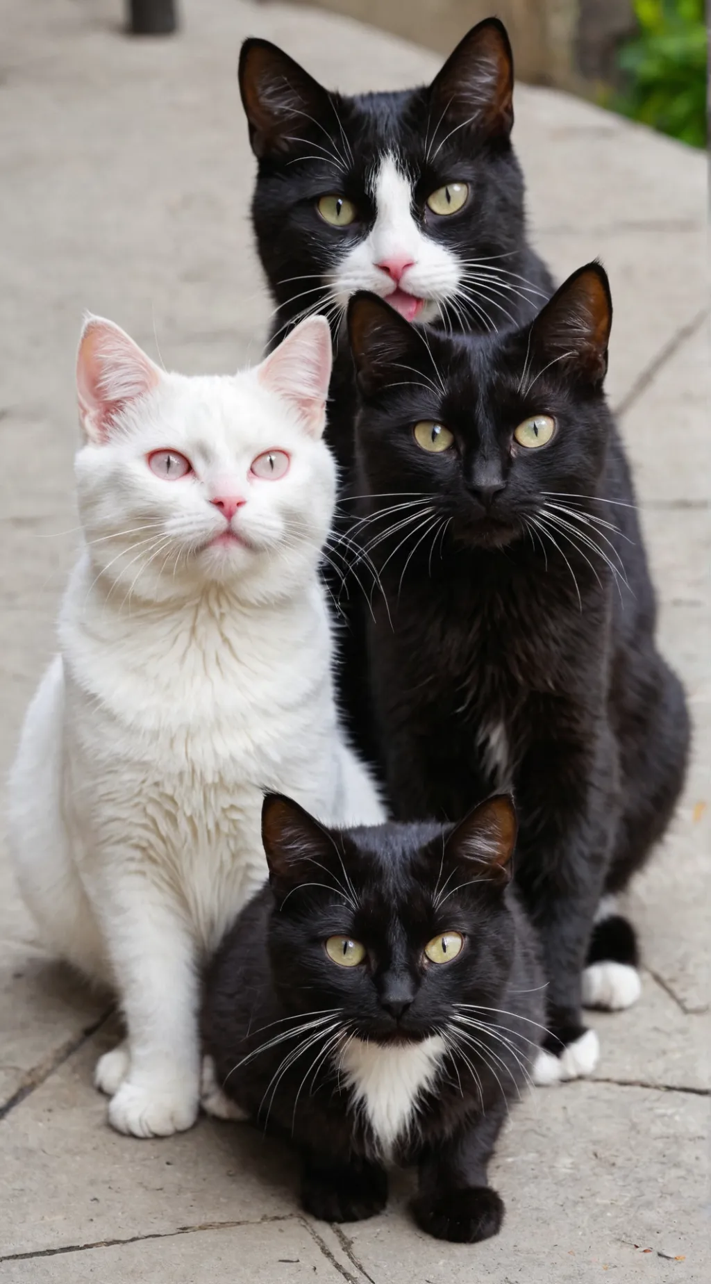 ai character: The 3 cats background