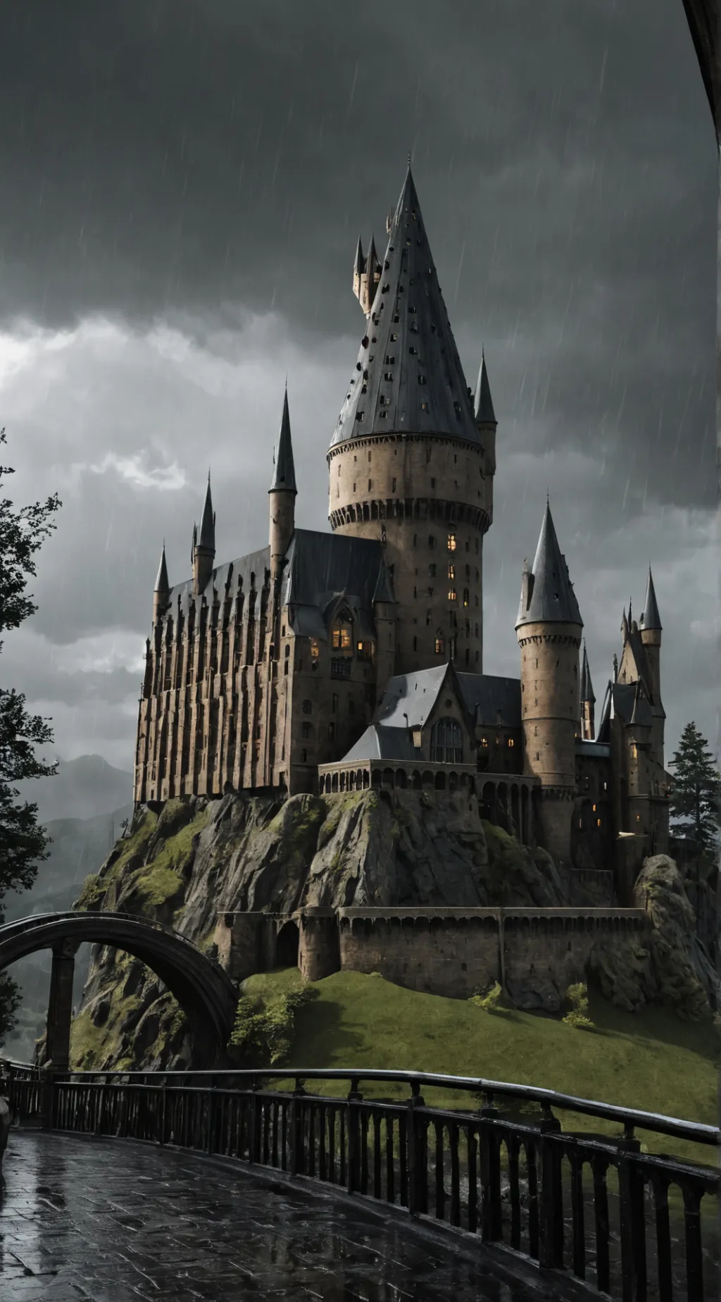 ai character: Hogwarts kiss background