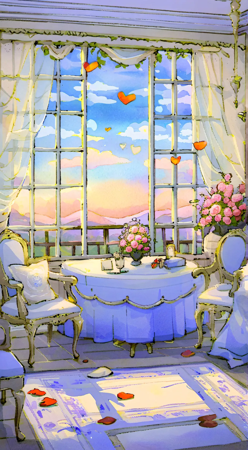 ai character: Mha Valentines ❤️ background